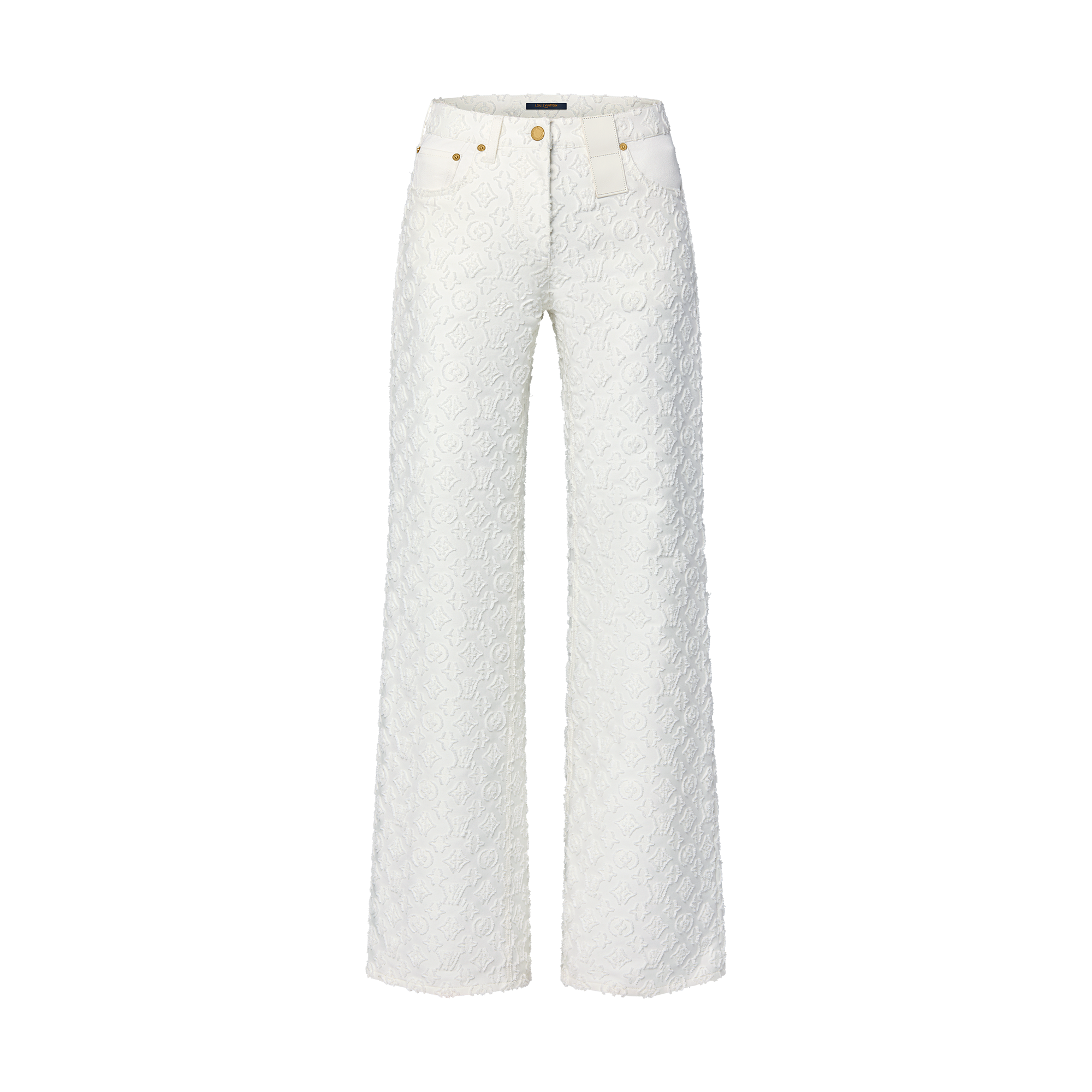 LOUIS VUITTON ホワイト スリムフィットパンツ LOUIS VUITTON ホワイト スリムフィットパンツ ホワイト（白）系 Louis